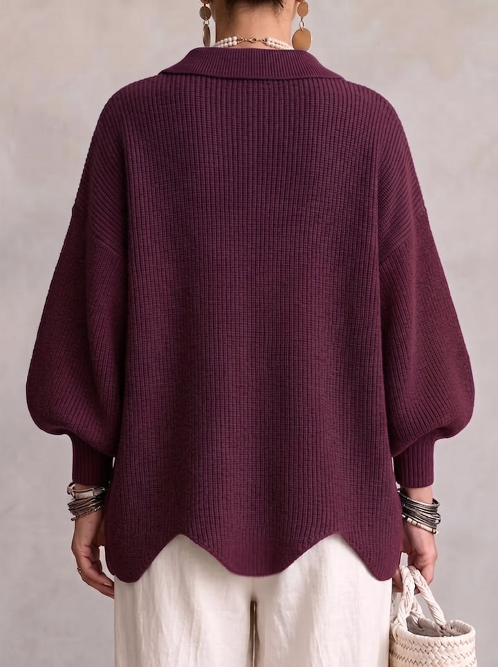 Maren™ Gold-Button Knit Cardigan
