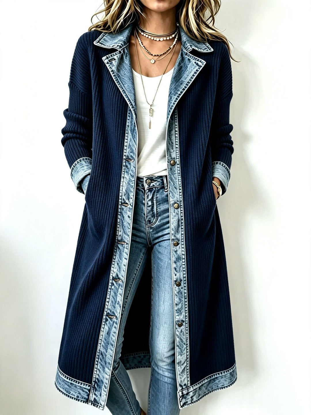 Rosabel™ Long-Line Knit Cardigan