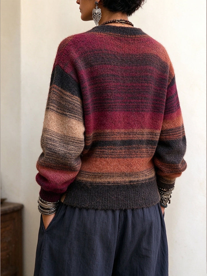 Dorothea™ Striped Wrap Sweater