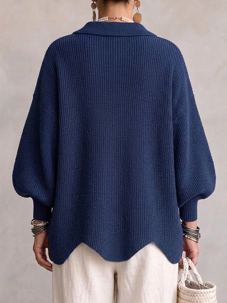 Maren™ Gold-Button Knit Cardigan