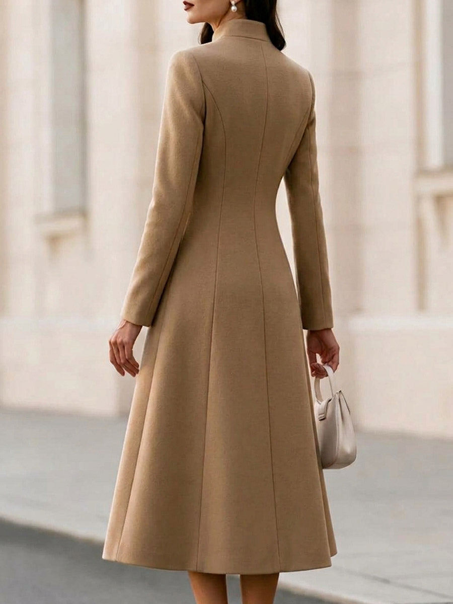 Bregje™ Longline Stand-Collar Coat