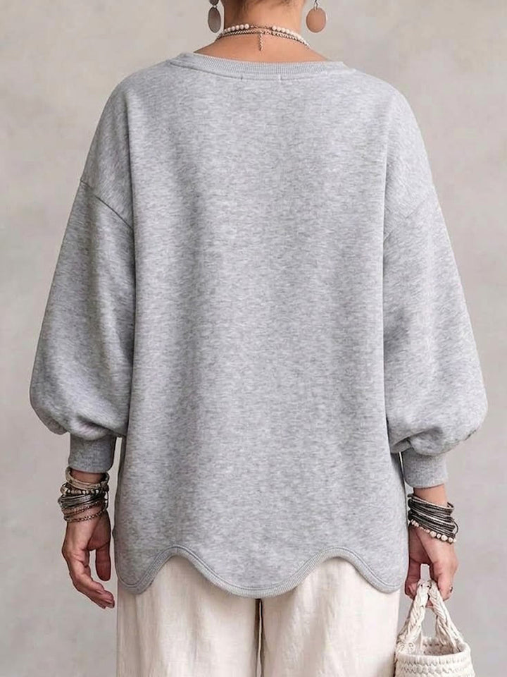 Pippa™ Wavy-Hem Sweatshirt