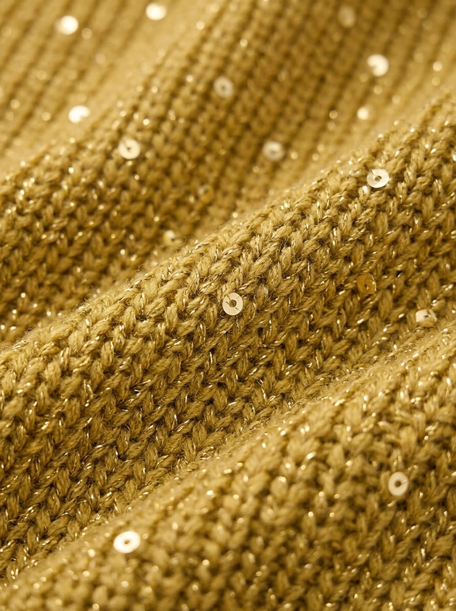 Maren™ Gold-Button Knit Cardigan