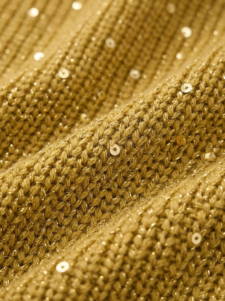 Maren™ Gold-Button Knit Cardigan