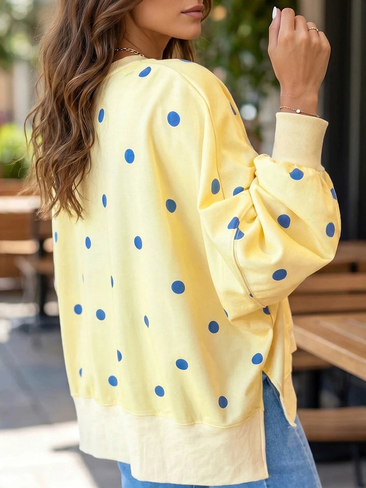 Posy™ Polka-Dot Sweatshirt