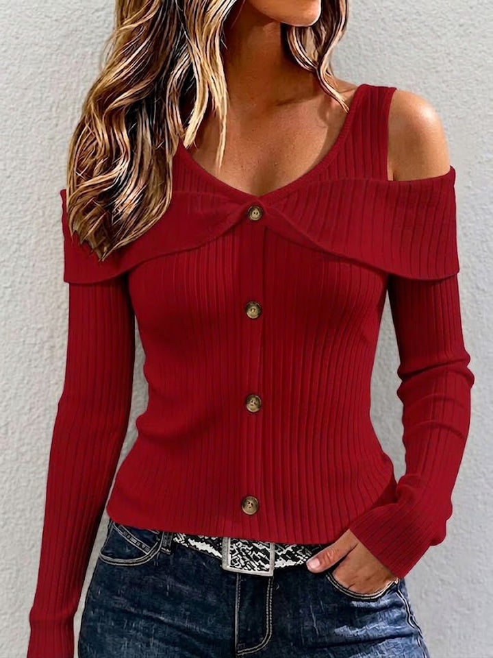 Juliette™ Off-Shoulder Ribbed Top