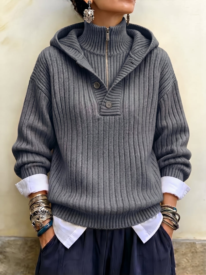 Maisie™ Ribbed Half-Zip Pullover