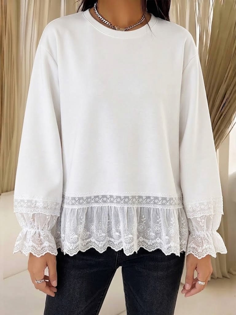 Gloria™ Lace-Panel Sweatshirt