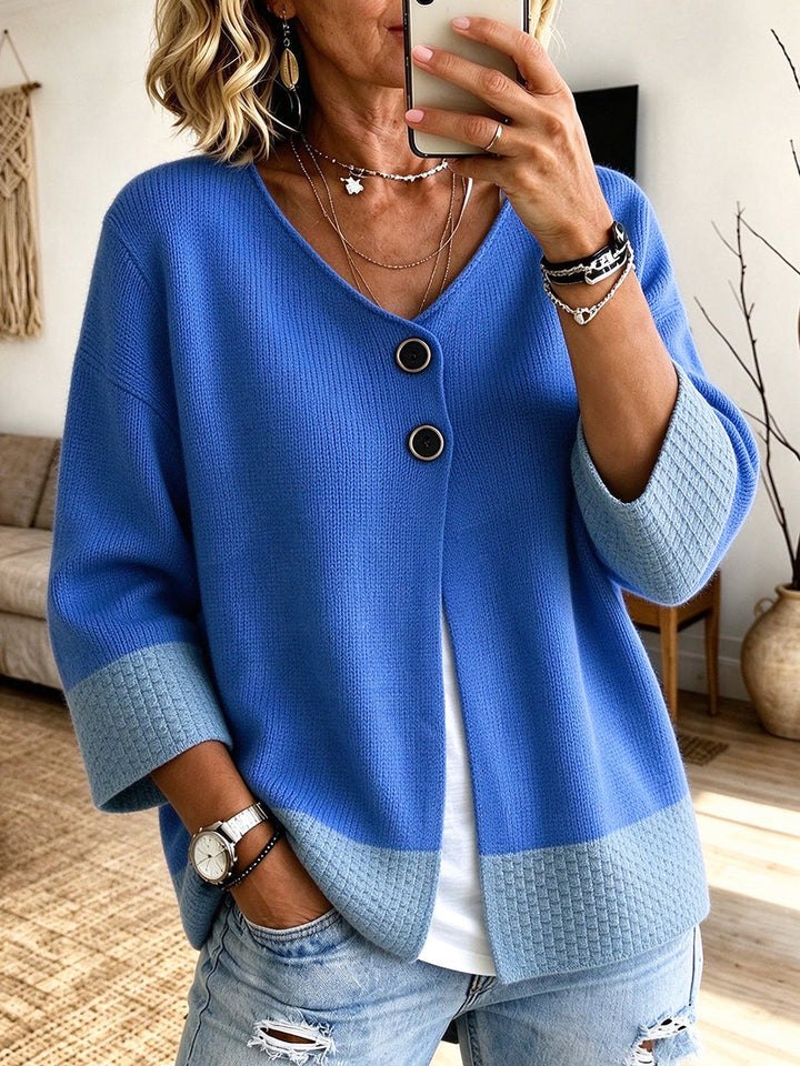 Arabelle™ Color-Block Knit Cardigan