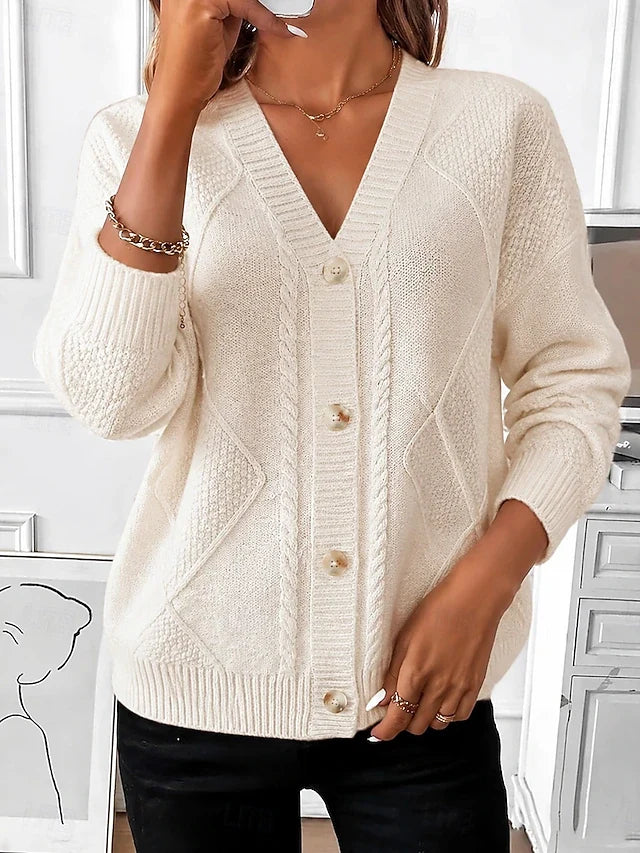 Cosima™ Cable-Knit Button Cardigan