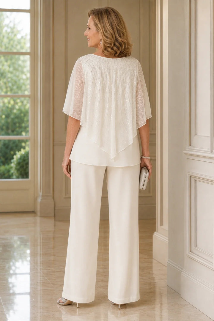 Celeste™ Sequin Capelet Pant Suit