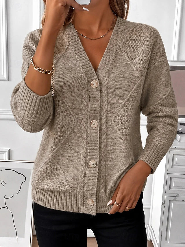 Cosima™ Cable-Knit Button Cardigan