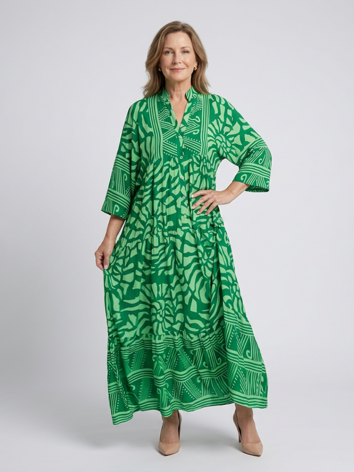 Marielle™ | Button Front Midi Dress