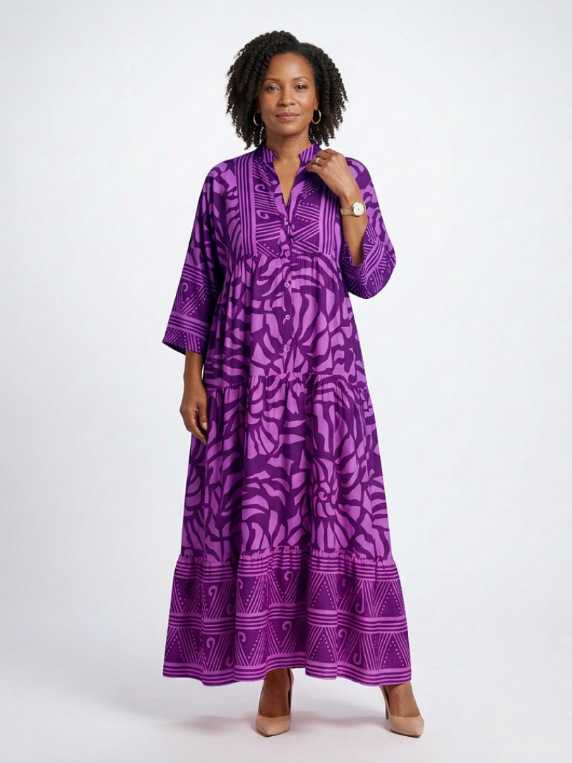 Marielle™ | Button Front Midi Dress