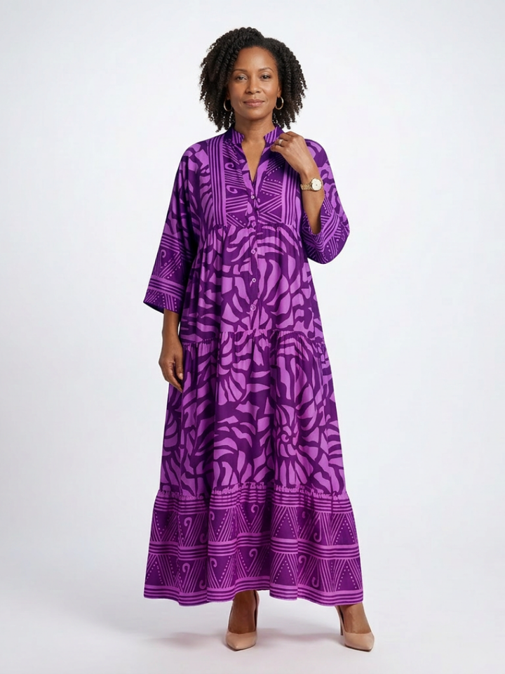 Marielle™ | Button Front Midi Dress