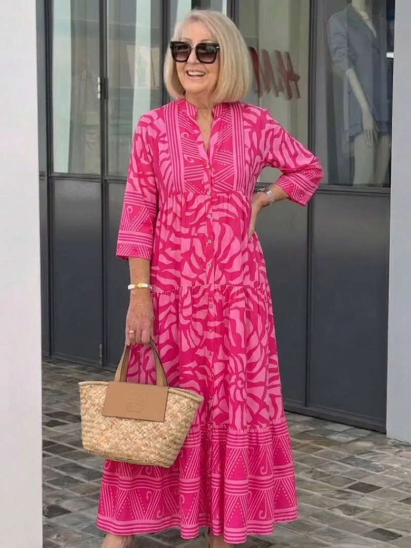 Marielle™ | Button Front Midi Dress